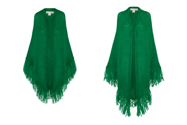Ana mini shawl Parrot Green